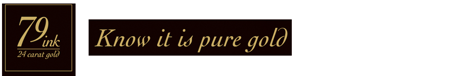 Ink made of pure gold - 79ink